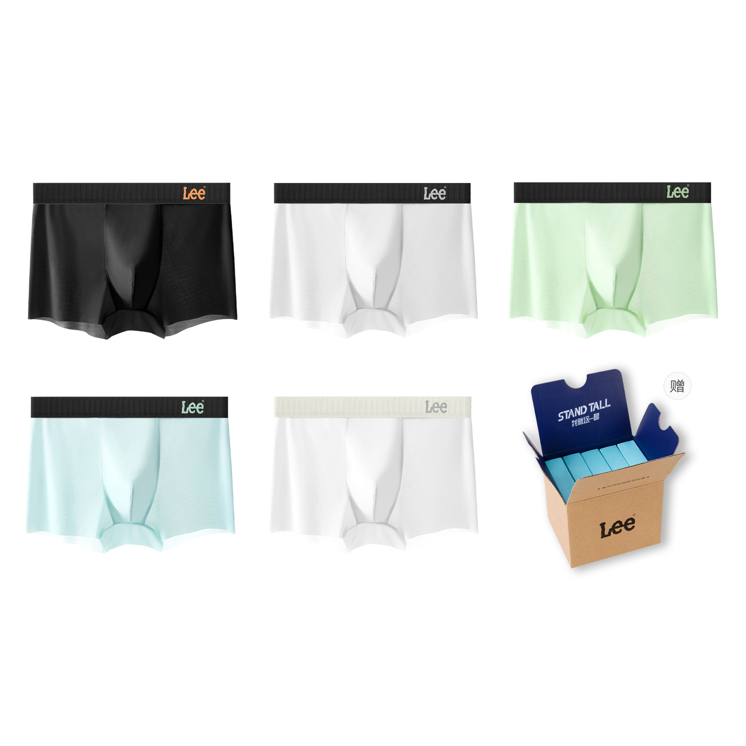 Lee Подарочный набор мужского белья 5 пар
Lee Подарочный набор мужского белья 5 пар