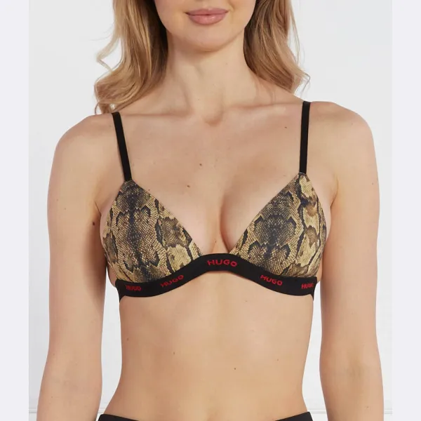 Бюстгальтер с треугольным принтом Hugo, коричневый
Бюстгальтер с треугольным принтом Hugo, коричневый