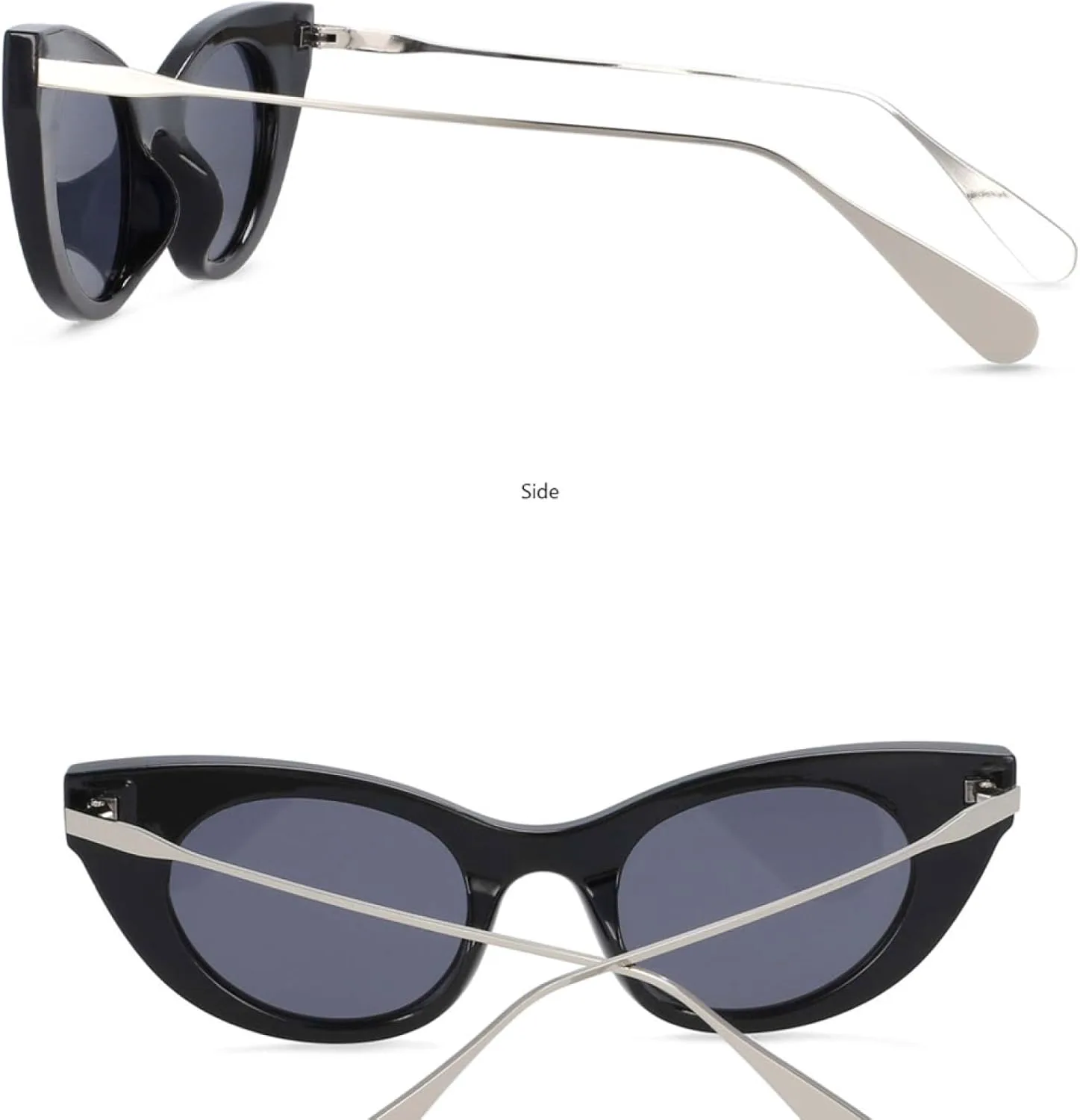 Ретро солнцезащитные очки в стиле «кошачий глаз» с полосками, модные мужские и женские очки с защитой от УФ-излучения UV400, винтажные очки TKKTLLT, Black Clear
Ретро солнцезащитные очки в стиле «кошачий глаз» с полосками, модные мужские и женские очки с защитой от УФ-излучения UV400, винтажные очки TKKTLLT, Black Clear