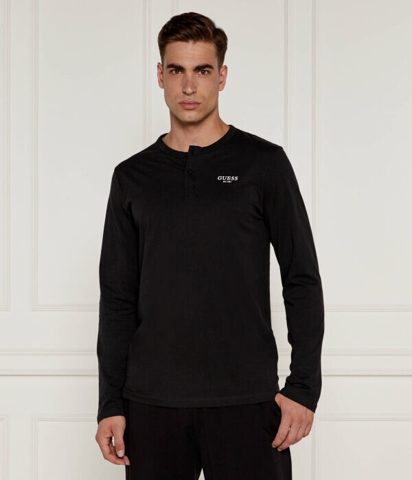Лонгслив мужской Guess Underwear с воротником на пуговицах, черный
Лонгслив мужской Guess Underwear с воротником на пуговицах, черный