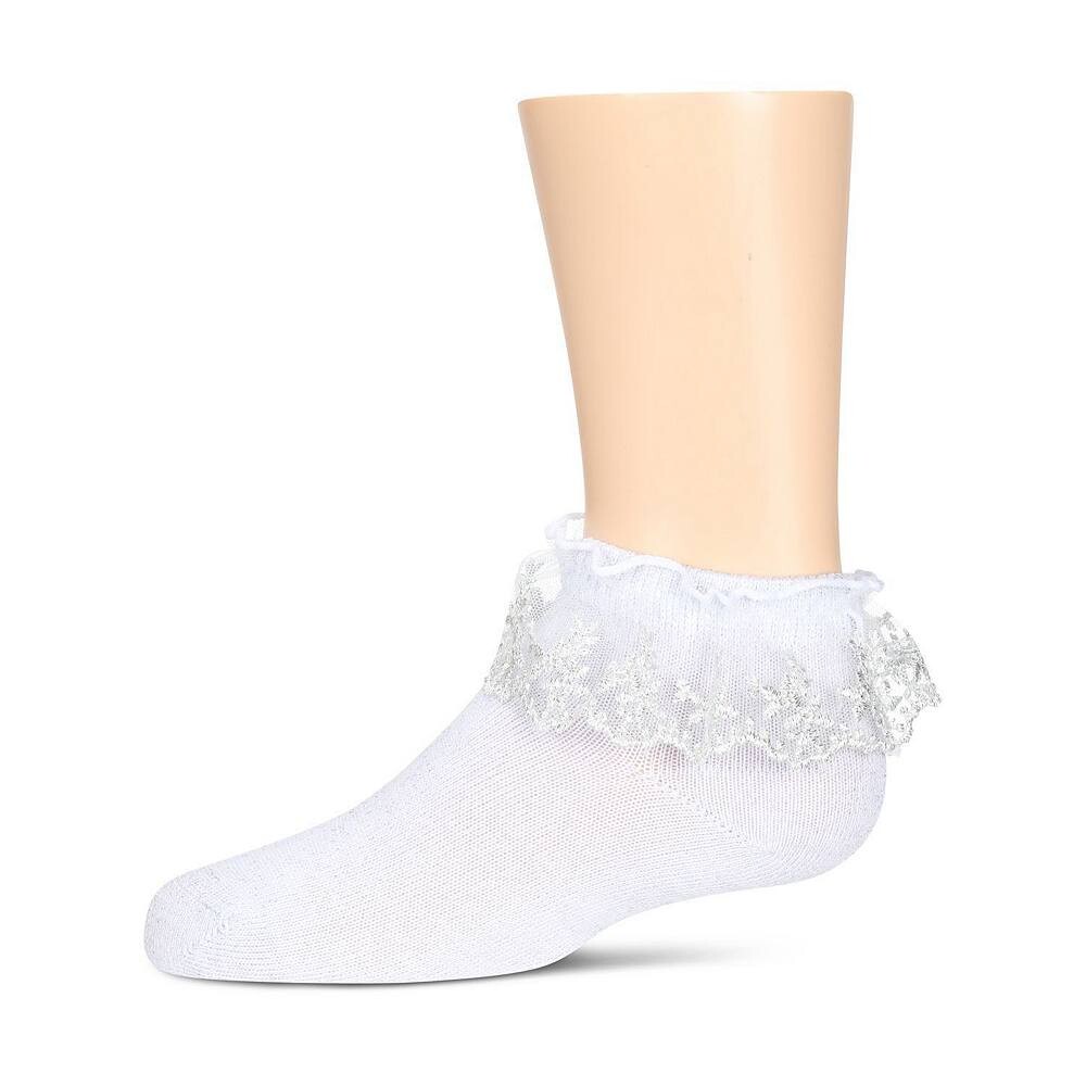 Носки в четверть с оборками для девочек Little Kids Step And Shimmer MeMoi, белый
Носки в четверть с оборками для девочек Little Kids Step And Shimmer MeMoi, белый