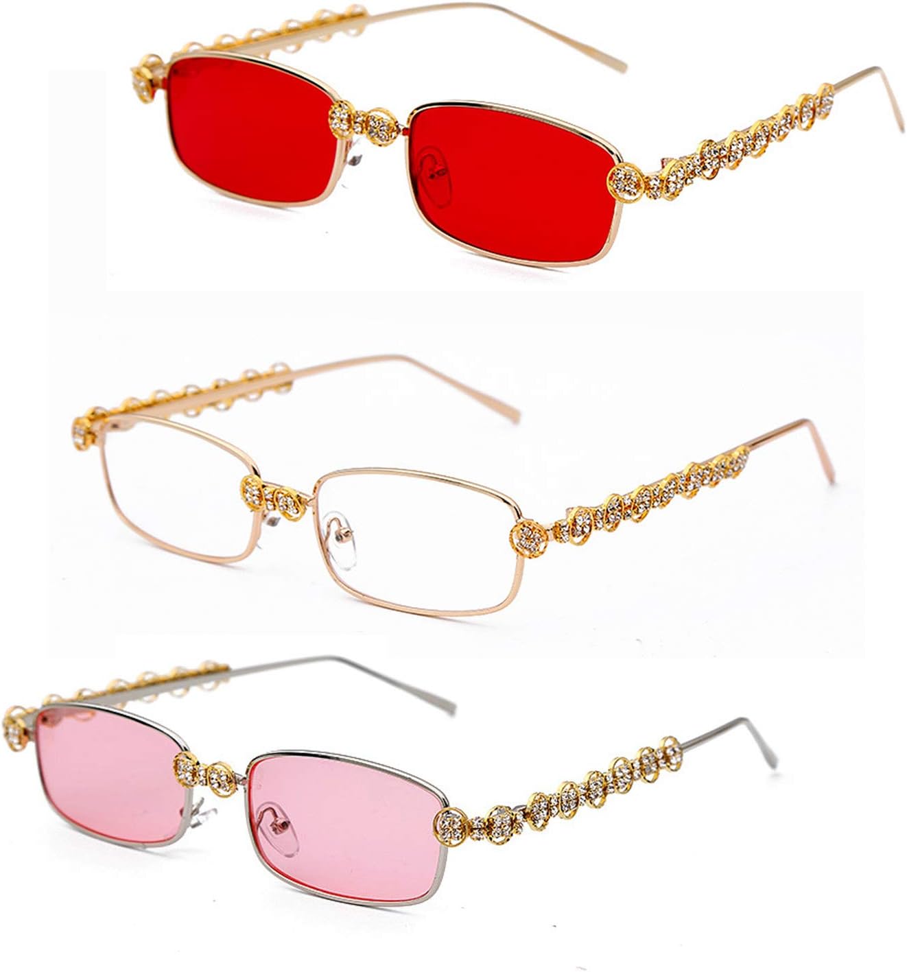 Солнцезащитные очки Willochra прямоугольной формы со стразами, модные женские квадратные солнцезащитные очки с бриллиантовым блеском для вечеринки, хрустальные солнцезащитные очки, 3pack-red&gold Plian&pink
Солнцезащитные очки Willochra прямоугольной формы со стразами, модные женские квадратные солнцезащитные очки с бриллиантовым блеском для вечеринки, хрустальные солнцезащитные очки, 3pack-red&gold Plian&pink