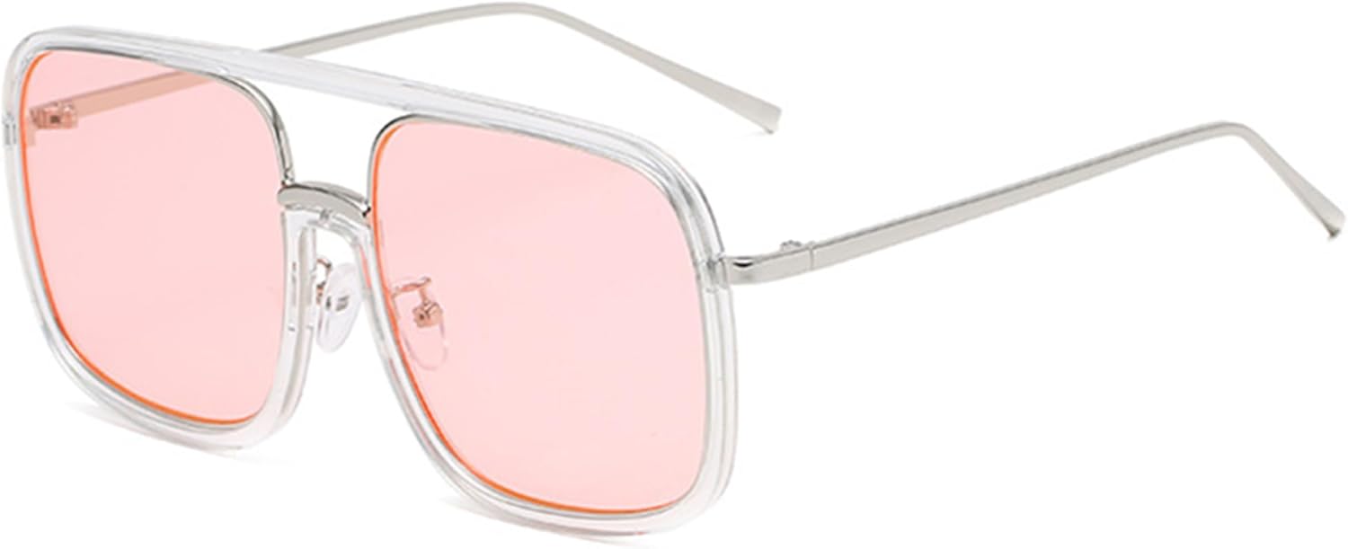 Солнцезащитные очки Bullabulling Pilot для женщин. Модные квадратные солнцезащитные очки большого размера с защитой от УФ-излучения, в стиле 70-х с леопардовым принтом, Clear Pink
Солнцезащитные очки Bullabulling Pilot для женщин. Модные квадратные солнцезащитные очки большого размера с защитой от УФ-излучения, в стиле 70-х с леопардовым принтом, Clear Pink