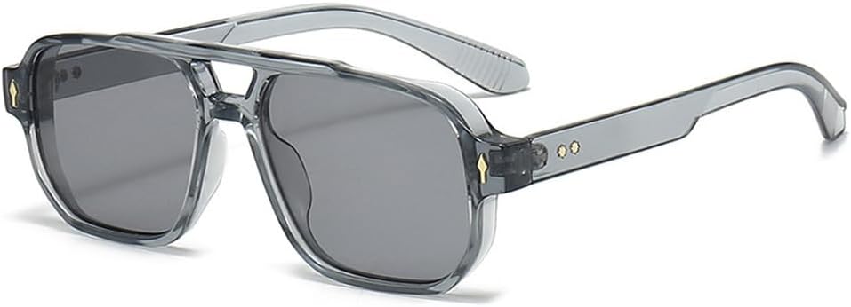 Винтажные мужские солнцезащитные очки с двойной перемычкой, квадратной формы, модные очки с прозрачными линзами Ocean, женские солнцезащитные очки с заклепками, защита от ультрафиолета UV400 WNCKSQ, Gray Light Gray
Винтажные мужские солнцезащитные очки с двойной перемычкой, квадратной формы, модные очки с прозрачными линзами Ocean, женские солнцезащитные очки с заклепками, защита от ультрафиолета UV400 WNCKSQ, Gray Light Gray