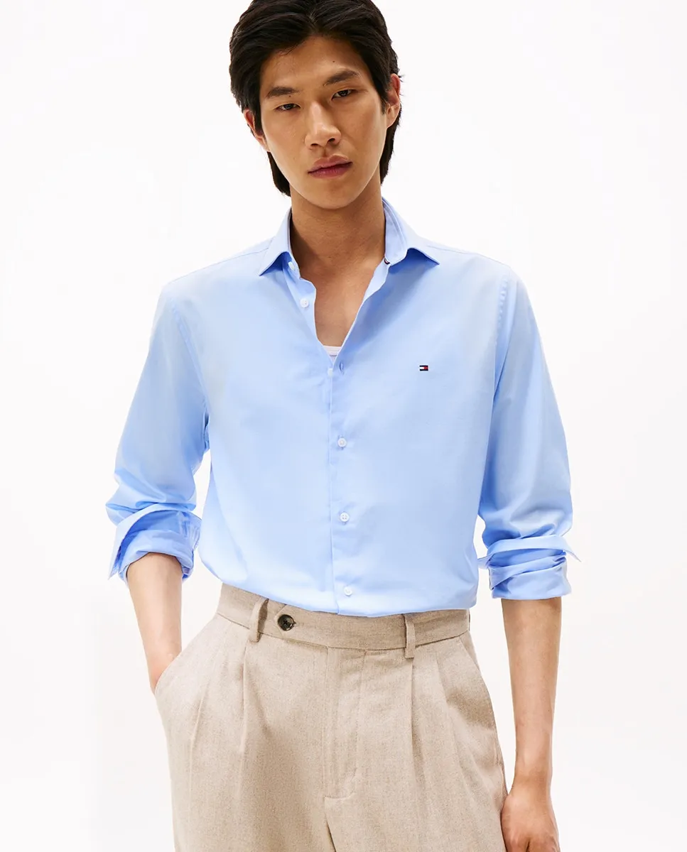 Мужская рубашка из поплина однотонная Tommy Hilfiger, светло-голубой
Мужская рубашка из поплина однотонная Tommy Hilfiger, светло-голубой
