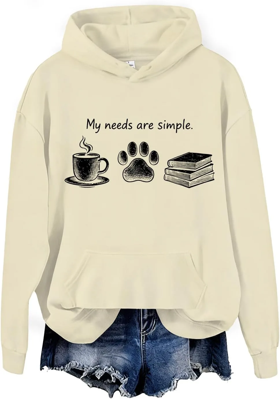 Толстовка My Needs Are Simple с принтом Coffee Dogs Books Lover SIMJEW
Толстовка My Needs Are Simple с принтом Coffee Dogs Books Lover SIMJEW