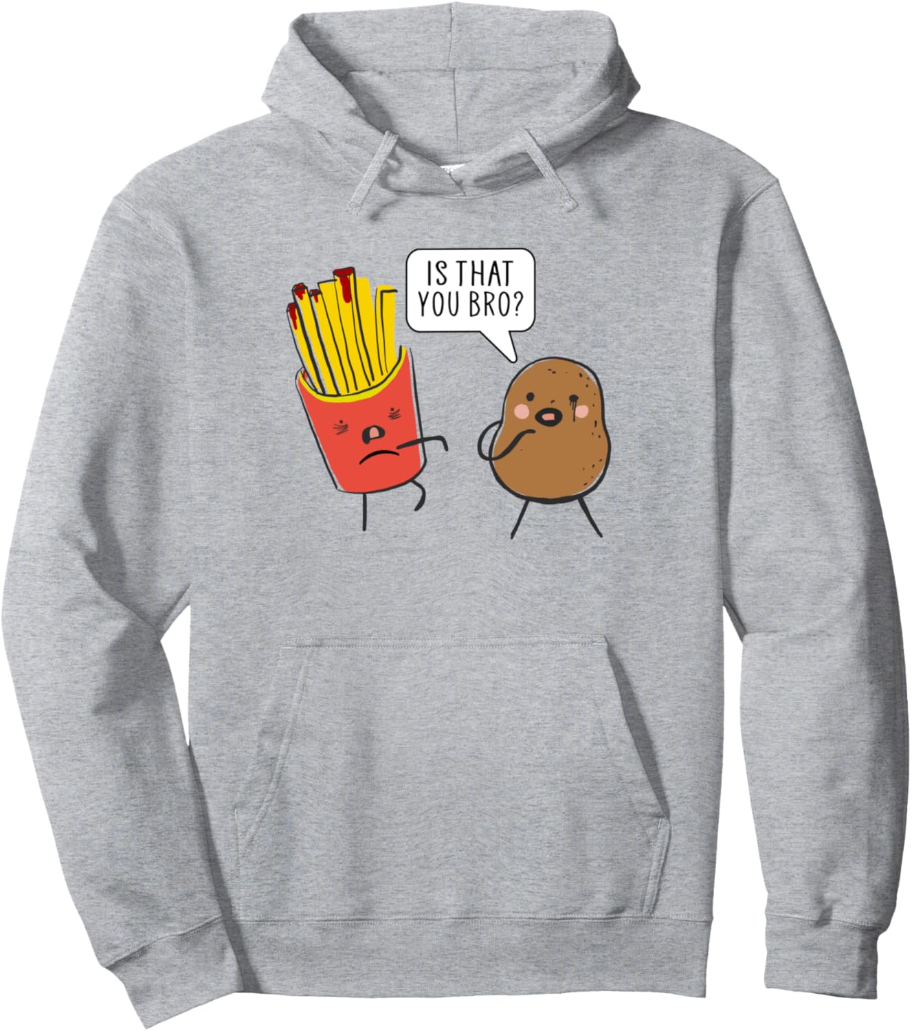 Милая мультяшная толстовка с изображением жареной картошки Funny French Fry Meme Gifts For Potato Lovers, серый
Милая мультяшная толстовка с изображением жареной картошки Funny French Fry Meme Gifts For Potato Lovers, серый