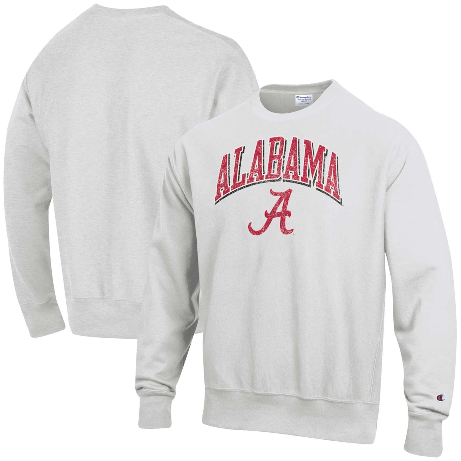 Мужской серый пуловер обратного переплетения с логотипом Alabama Crimson Tide Arch Champion
Мужской серый пуловер обратного переплетения с логотипом Alabama Crimson Tide Arch Champion