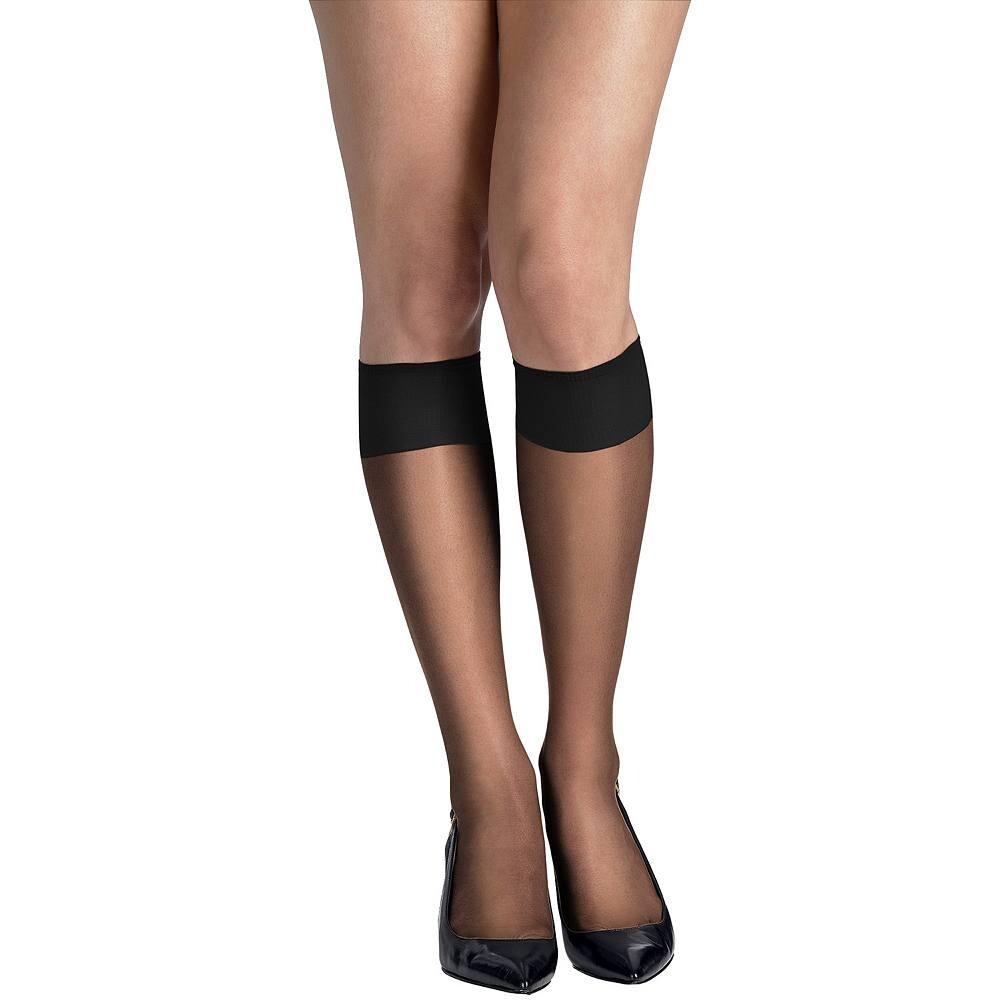 Hanes 2 шт. Шелковые колготки до колена Reflections с прозрачным носком 725, цвет Jet Black
Hanes 2 шт. Шелковые колготки до колена Reflections с прозрачным носком 725, цвет Jet Black