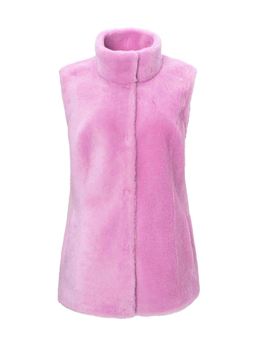 Жилет из овчины с анималистичным принтом Made For Generations с двухсторонним принтом WOLFIE FURS, розовый
Жилет из овчины с анималистичным принтом Made For Generations с двухсторонним принтом WOLFIE FURS, розовый