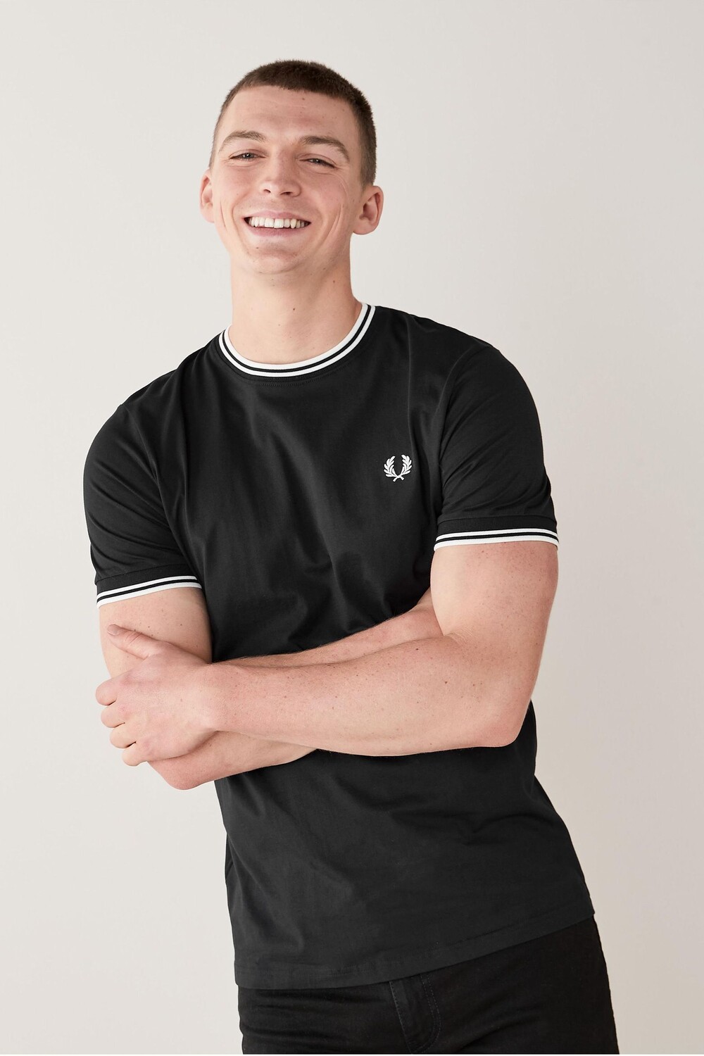 Футболка с двойным логотипом Fred Perry, черный
Футболка с двойным логотипом Fred Perry, черный
