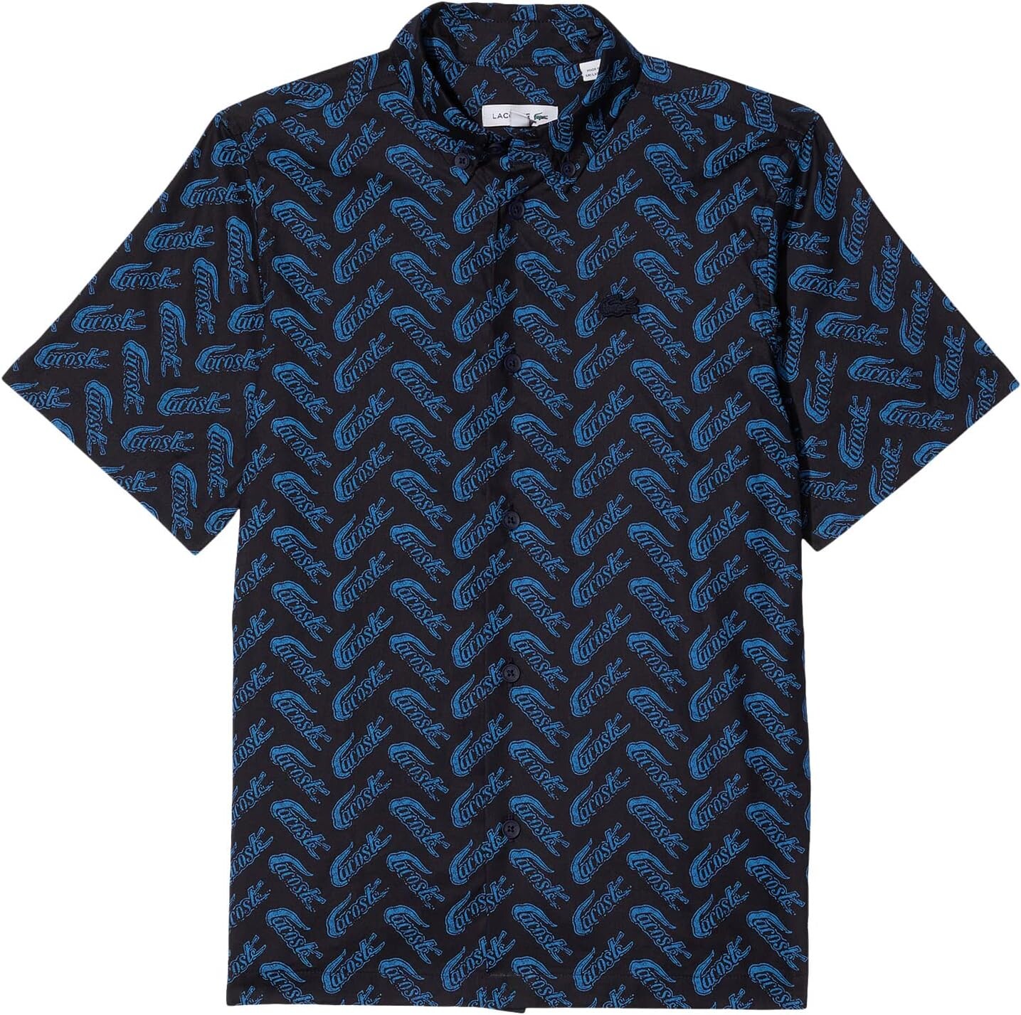 Рубашка Lacoste Short Sleeve Graphic Print Collard Shirt, цвет Navy Blue/Ethereal
Рубашка Lacoste Short Sleeve Graphic Print Collard Shirt, цвет Navy Blue/Ethereal