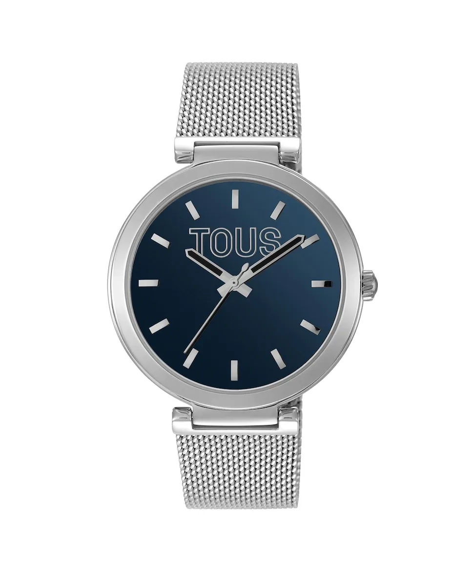 Женские аналоговые часы S-Mesh Mirror с синим циферблатом Tous, серебряный
Женские аналоговые часы S-Mesh Mirror с синим циферблатом Tous, серебряный