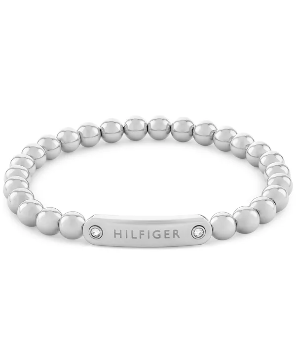 Эластичный браслет с логотипом из нержавеющей стали и бусинами Tommy Hilfiger, silver
Эластичный браслет с логотипом из нержавеющей стали и бусинами Tommy Hilfiger, silver