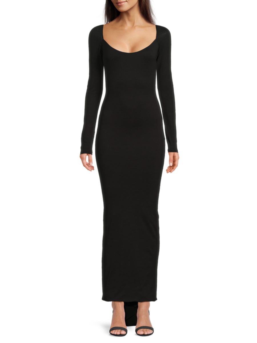 Платье из эластичного шелка LaQuan Smith, черный
Платье из эластичного шелка LaQuan Smith, черный