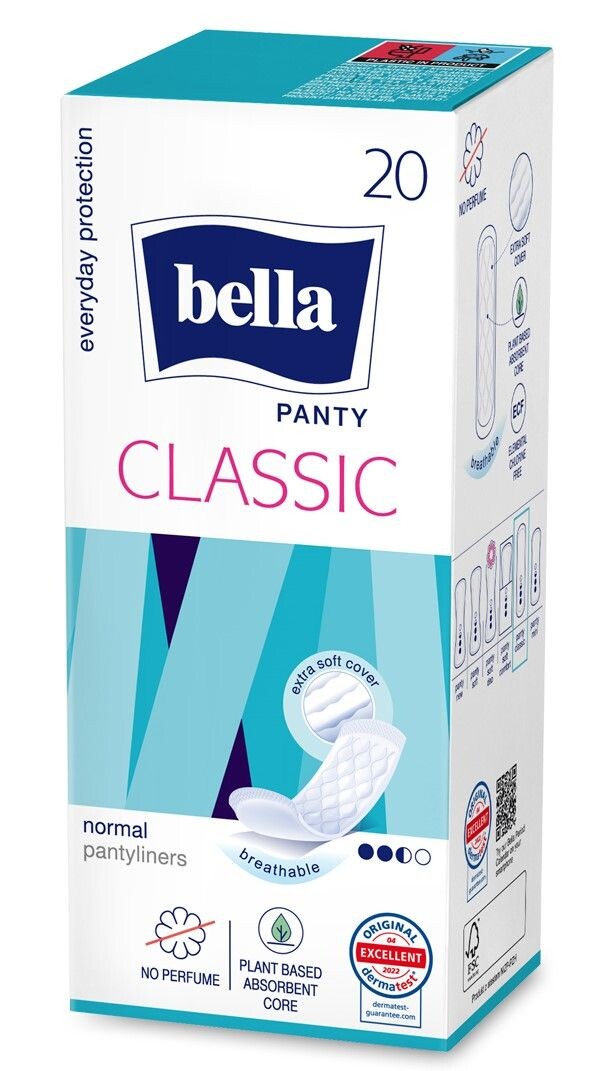 Bella Panty Classic ежедневные прокладки, 20 шт.
Bella Panty Classic ежедневные прокладки, 20 шт.