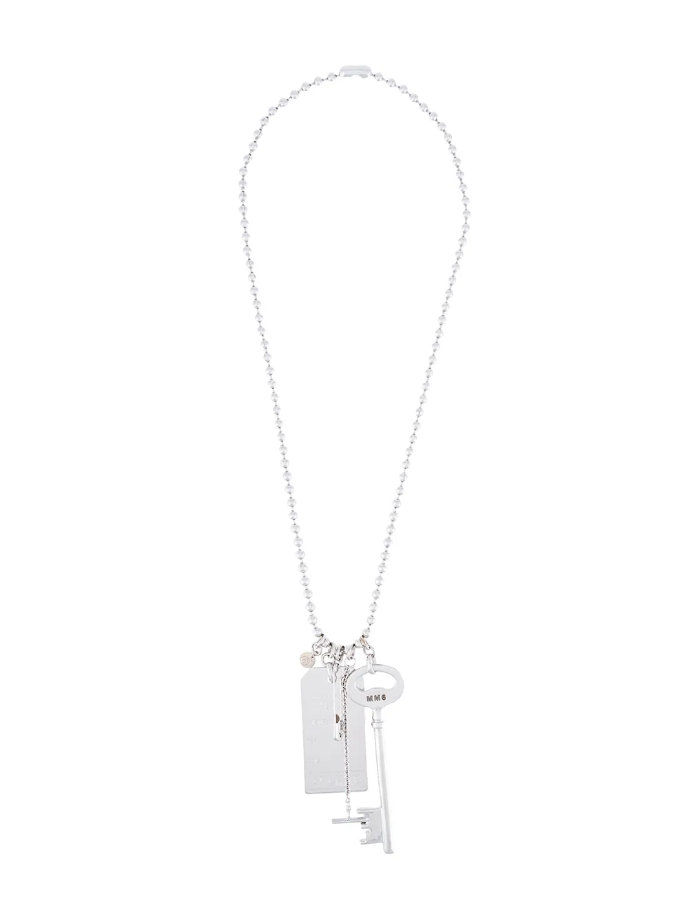 Колье с подвесками MM6 Maison Margiela, серебяный
Колье с подвесками MM6 Maison Margiela, серебяный