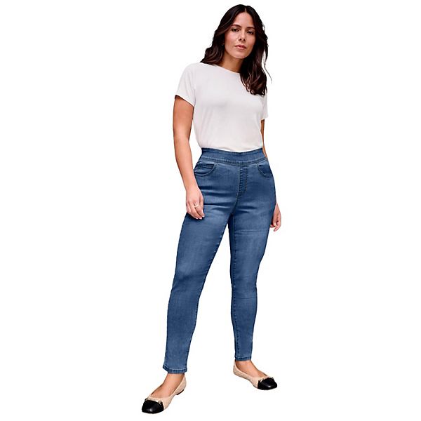 Женские джинсы скинни plus size на резинке Avenue, Medium Stonewash
Женские джинсы скинни plus size на резинке Avenue, Medium Stonewash