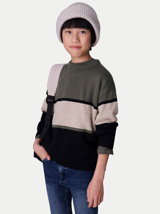 Свитер regular fit 7303 Mayoral, хаки 
Свитер regular fit 7303 Mayoral, хаки