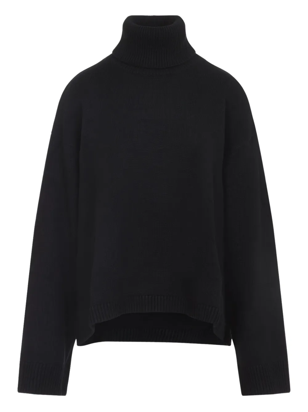 Шерстяной свитер с воротником-гольф The Frankie Shop, черный
Шерстяной свитер с воротником-гольф The Frankie Shop, черный