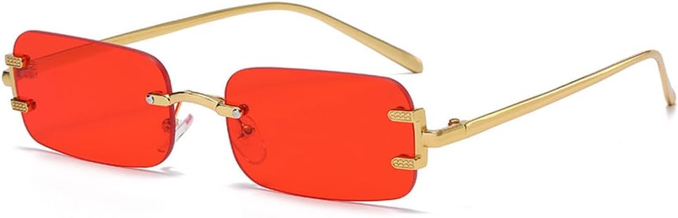 Солнцезащитные очки без оправы в винтажном стиле с металлическими оправами, прямоугольной формы, модные солнцезащитные очки без оправы с тонировкой для женщин MTZJH, Red
Солнцезащитные очки без оправы в винтажном стиле с металлическими оправами, прямоугольной формы, модные солнцезащитные очки без оправы с тонировкой для женщин MTZJH, Red