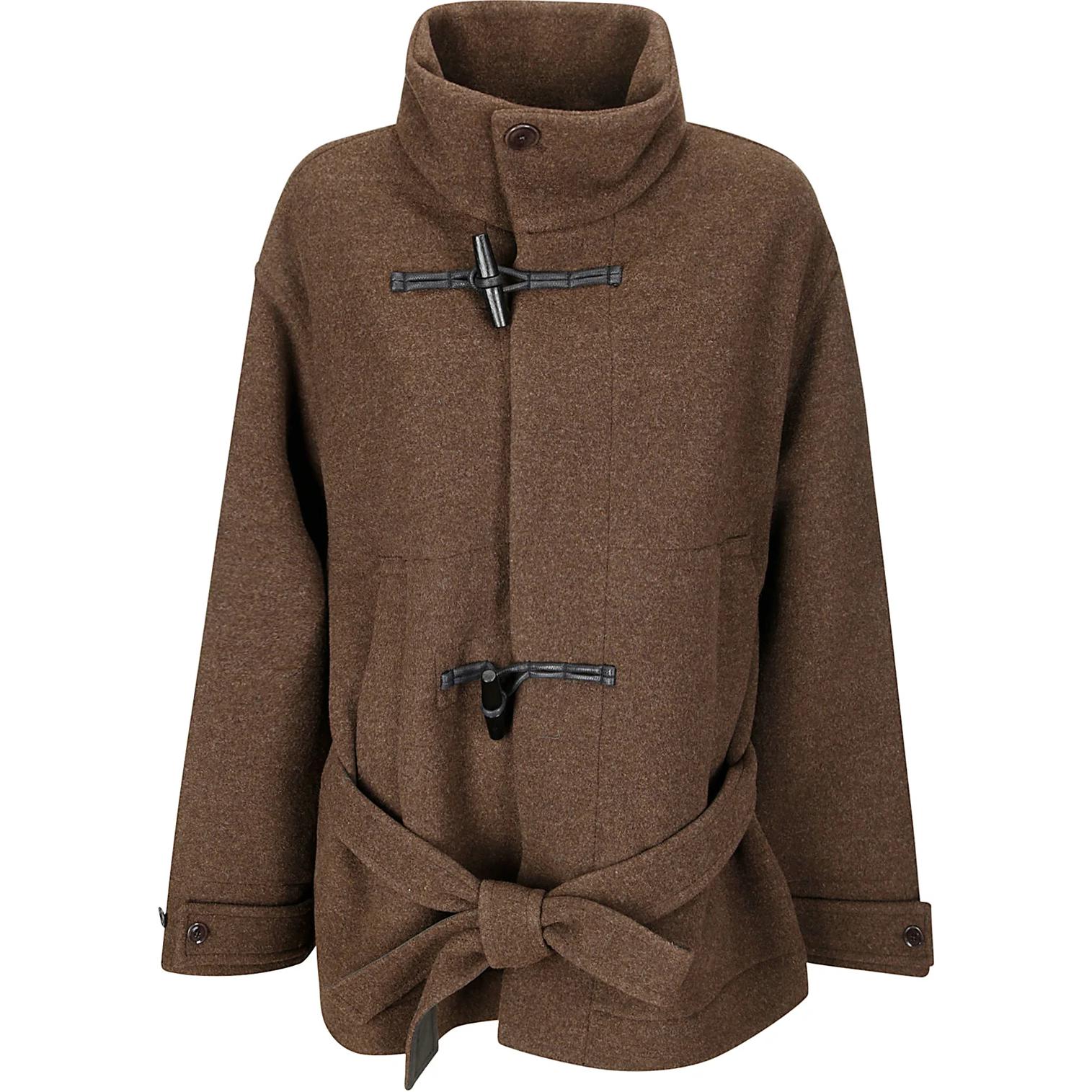 Lemaire Короткий халат Дафлкот, Brown 
Lemaire Короткий халат Дафлкот, Brown