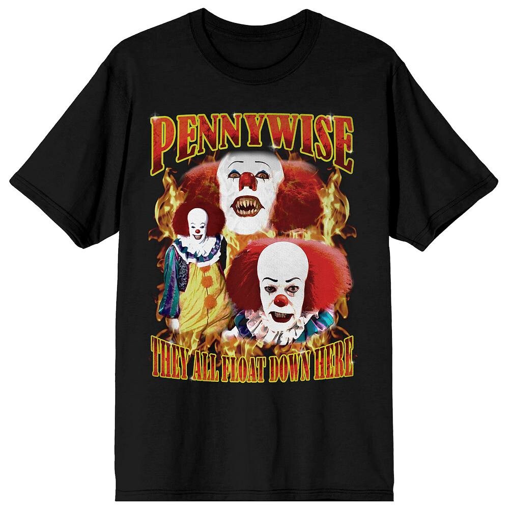 Мужская футболка IT Pennywise Flames 1990-х годов Licensed Character, черный
Мужская футболка IT Pennywise Flames 1990-х годов Licensed Character, черный