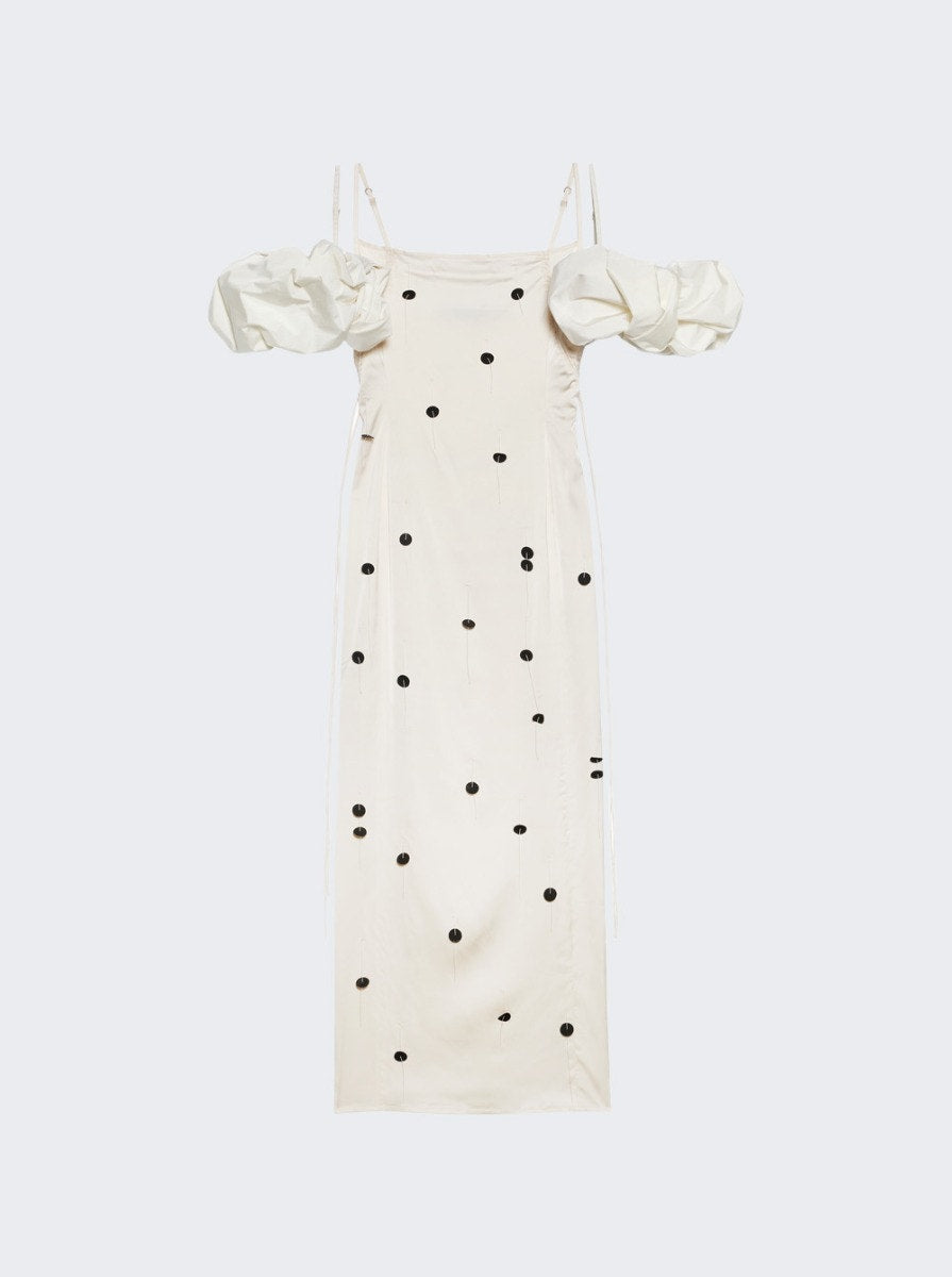 Платье La Robe Choucho Jacquemus, цвет off white and black dots
Платье La Robe Choucho Jacquemus, цвет off white and black dots