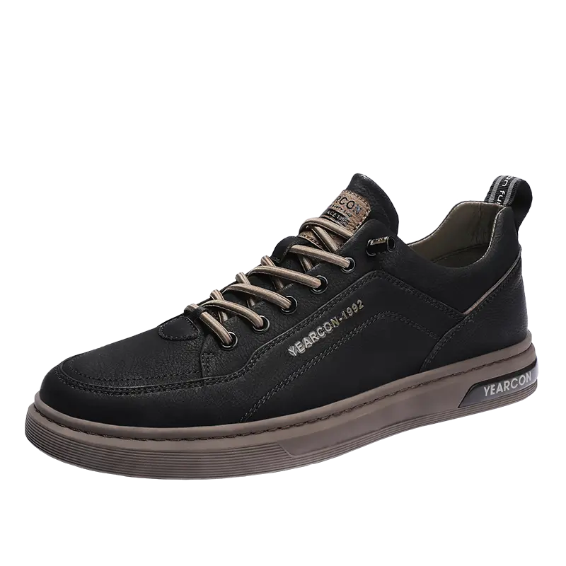 YEARCON Мужские скейтерские кеды низкие экрю, агатовый черный, абрикосовый — агатовый черный, цвет Agate Black 
YEARCON Мужские скейтерские кеды низкие экрю, агатовый черный, абрикосовый — агатовый черный, цвет Agate Black