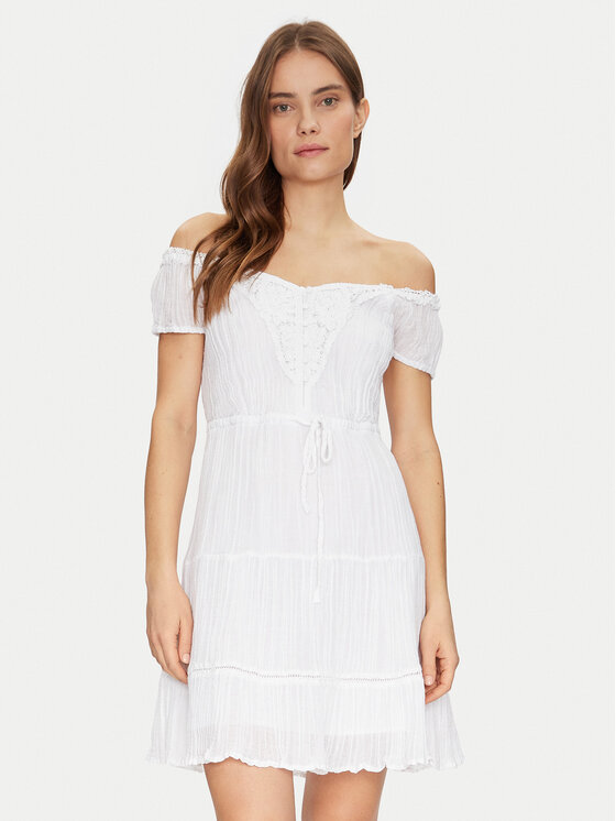 Летнее платье стандартный крой W5GK0A WE340 Guess, белый
Летнее платье стандартный крой W5GK0A WE340 Guess, белый