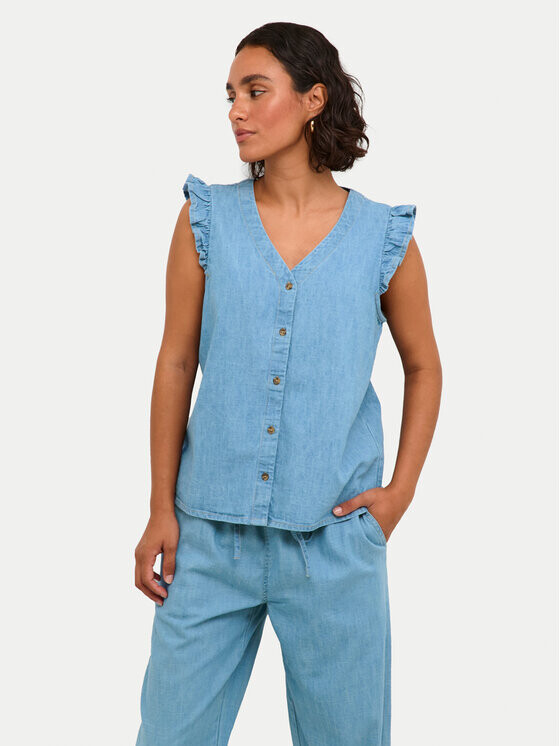 Блузка стандартного кроя Kaffe, синий
Блузка стандартного кроя Kaffe, синий