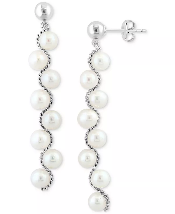 Серьги-Подвески Effy с пресноводным жемчугом из стерлингового серебра Effy Collection, silver
Серьги-Подвески Effy с пресноводным жемчугом из стерлингового серебра Effy Collection, silver