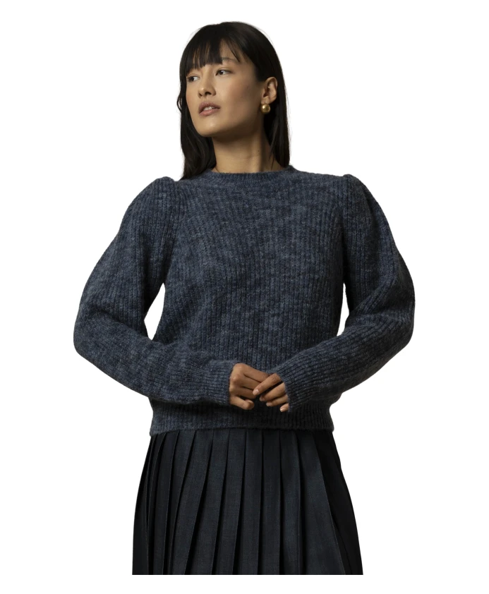 Пуловер с пышными рукавами Kocca, синий
Пуловер с пышными рукавами Kocca, синий