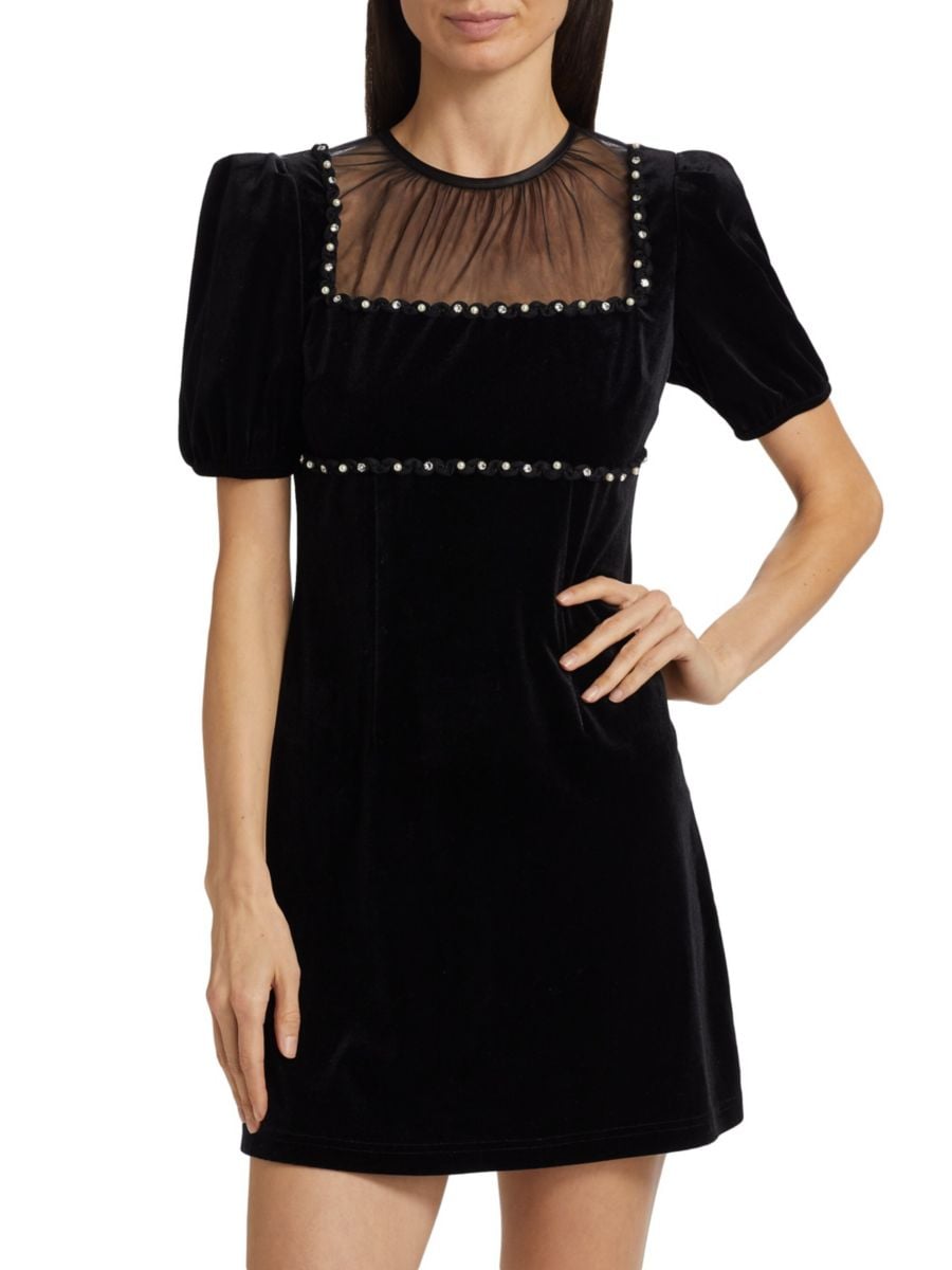 Мини-платье Faith с декоративным бархатом If Only Studio, черный
Мини-платье Faith с декоративным бархатом If Only Studio, черный