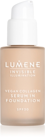 Легкая основа с питательным эффектом Lumene Invisible Illumination Vegan Collagen Serum in Foundation, SPF 30 1.5 30 ml
Легкая основа с питательным эффектом Lumene Invisible Illumination Vegan Collagen Serum in Foundation, SPF 30 1.5 30 ml