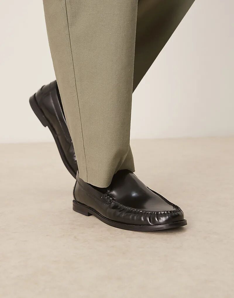 Пенни-лоферы ASOS DESIGN из черной кожи со сборками
Пенни-лоферы ASOS DESIGN из черной кожи со сборками