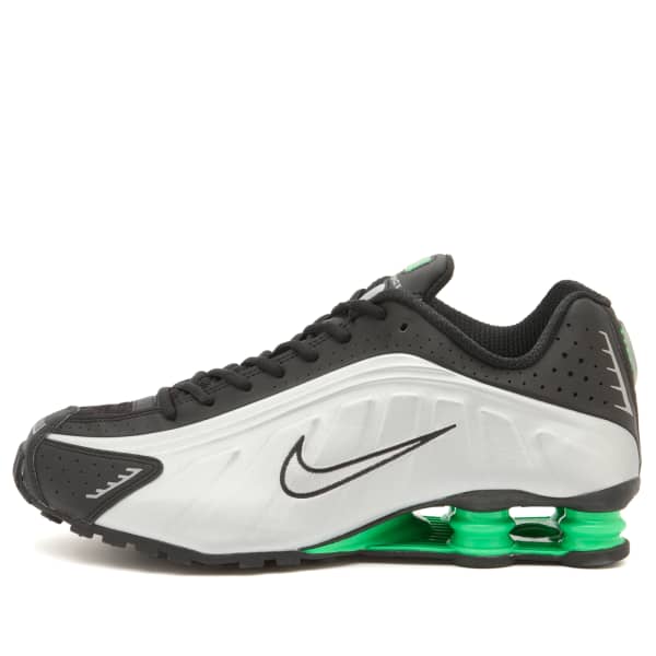 Кроссовки Shox r4 Nike, серебро, черный & зеленый
Кроссовки Shox r4 Nike, серебро, черный & зеленый