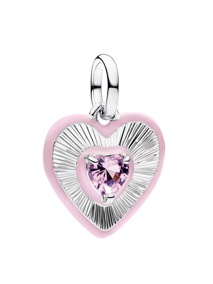Pandora Серебряный кулон, сияющее сердце, розовый
Pandora Серебряный кулон, сияющее сердце, розовый