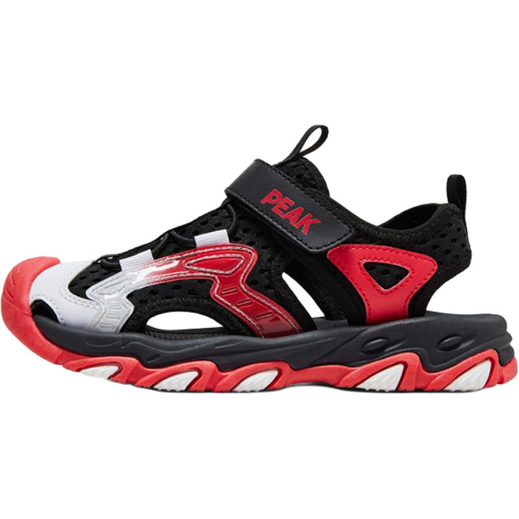 Детские сандалии с нескользящей подошвой и износостойким верхом PEAK, черный/красный 
Детские сандалии с нескользящей подошвой и износостойким верхом PEAK, черный/красный