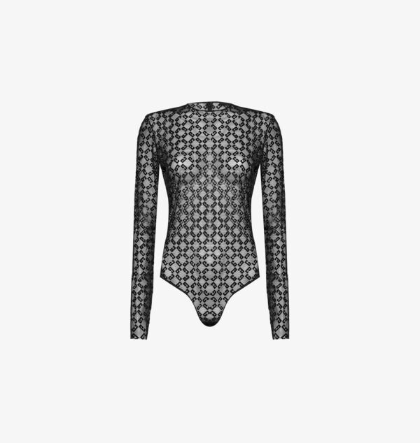 Боди из эластичной ткани с длинными рукавами и монограммным принтом Givenchy, черный
Боди из эластичной ткани с длинными рукавами и монограммным принтом Givenchy, черный