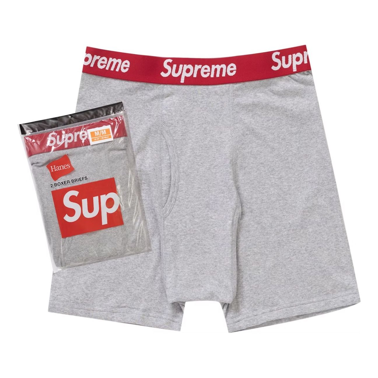 Трусы-боксеры Supreme Hanes, комплект из 2 штук, цвет SS24 «Серый меланж»
Трусы-боксеры Supreme Hanes, комплект из 2 штук, цвет SS24 «Серый меланж»