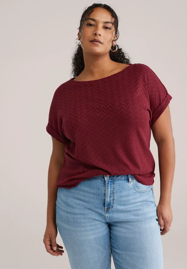 Базовая футболка curve We Fashion, Burgundy Red, Серый, Базовая футболка curve We Fashion, Burgundy Red
Базовая футболка curve We Fashion, Burgundy Red, Серый, Базовая футболка curve We Fashion, Burgundy Red