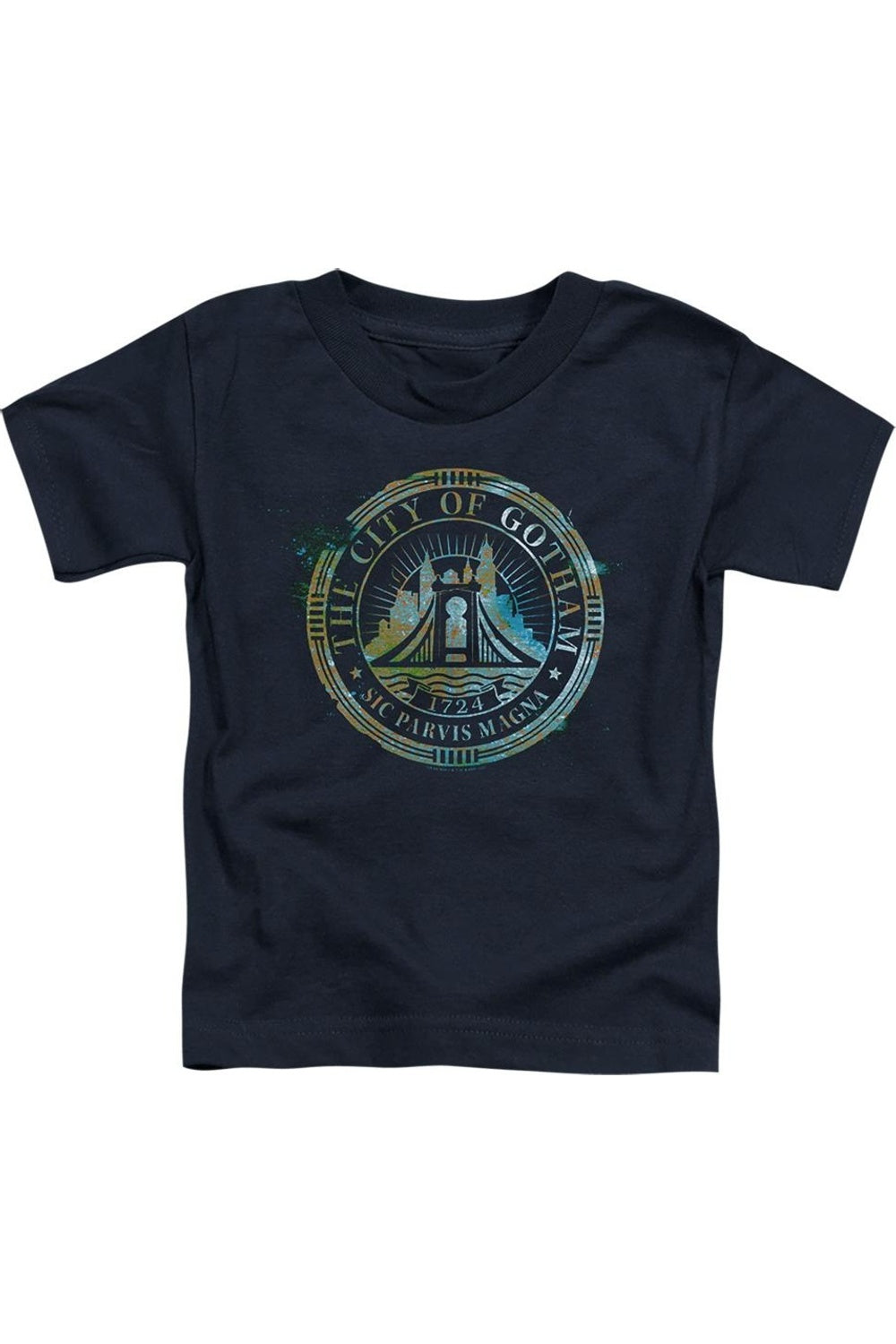 Футболка с коротким рукавом для малышей The Batman City Of Gotham Gildan, темно-синий
Футболка с коротким рукавом для малышей The Batman City Of Gotham Gildan, темно-синий