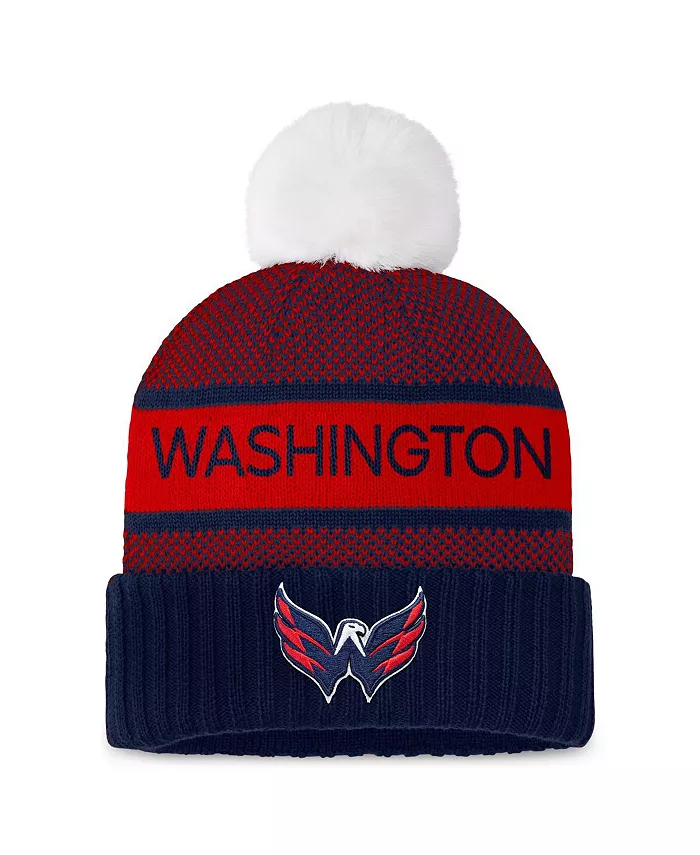 Женская вязаная шапка с помпоном Washington Capitals Authentic Pro Rink в цвете Navy/Red с отворотом Fanatics
Женская вязаная шапка с помпоном Washington Capitals Authentic Pro Rink в цвете Navy/Red с отворотом Fanatics