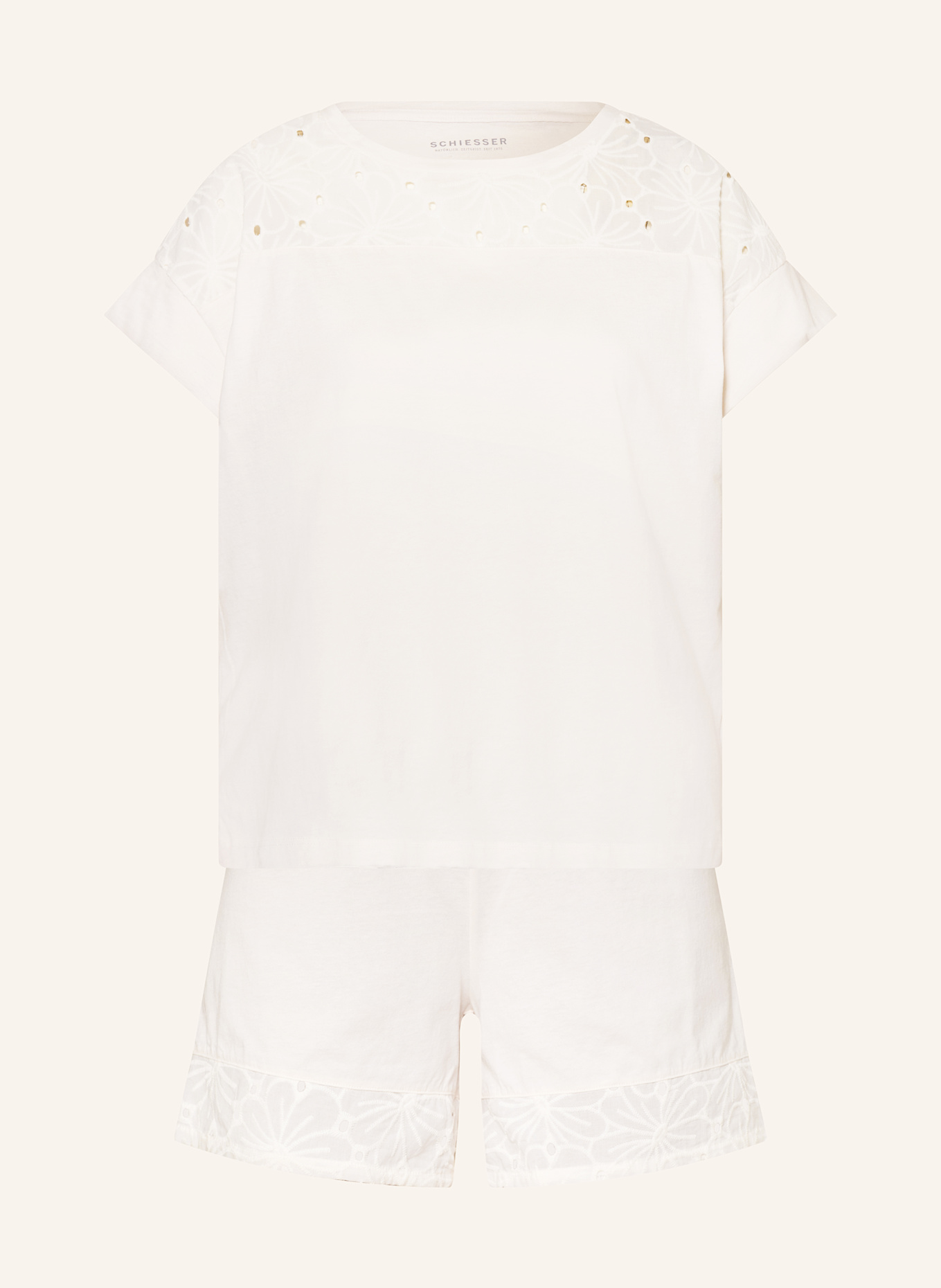 Короткая пижама повседневная ночная одежда Schiesser, белый
Короткая пижама повседневная ночная одежда Schiesser, белый