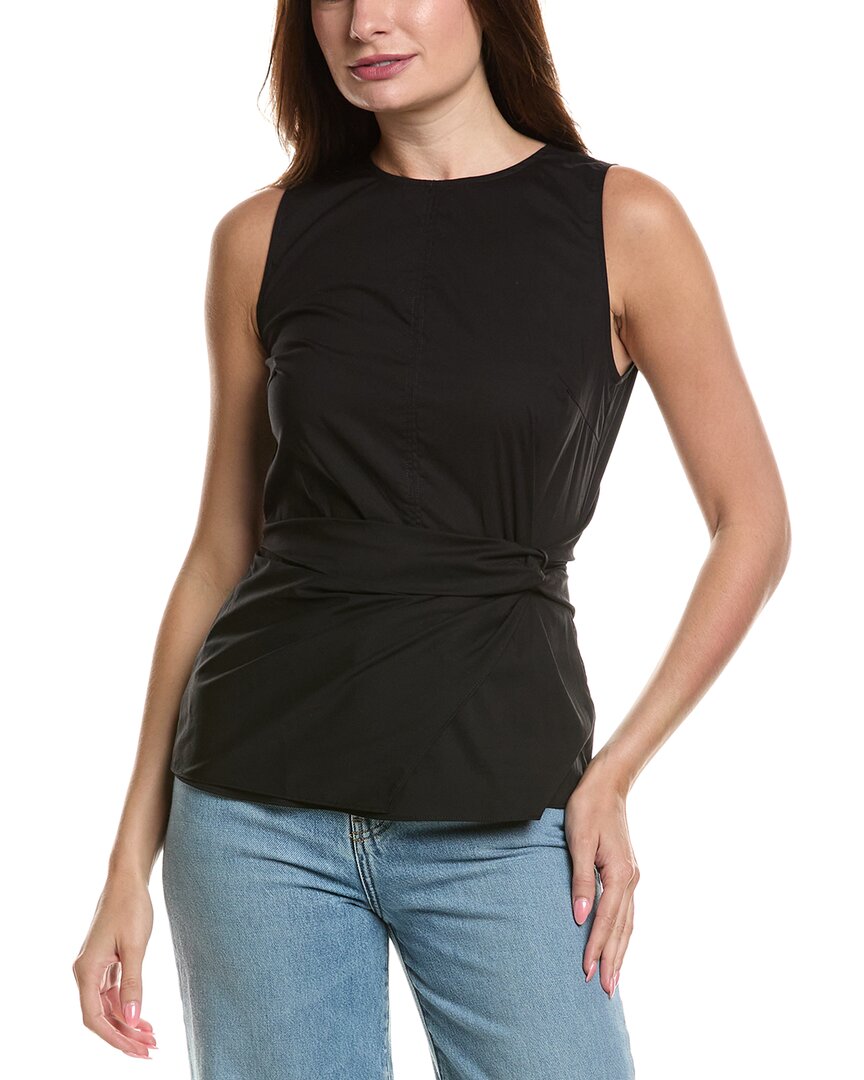 Джэйсон Ву Твист Тканый топ Jason Wu, черный 
Джэйсон Ву Твист Тканый топ Jason Wu, черный