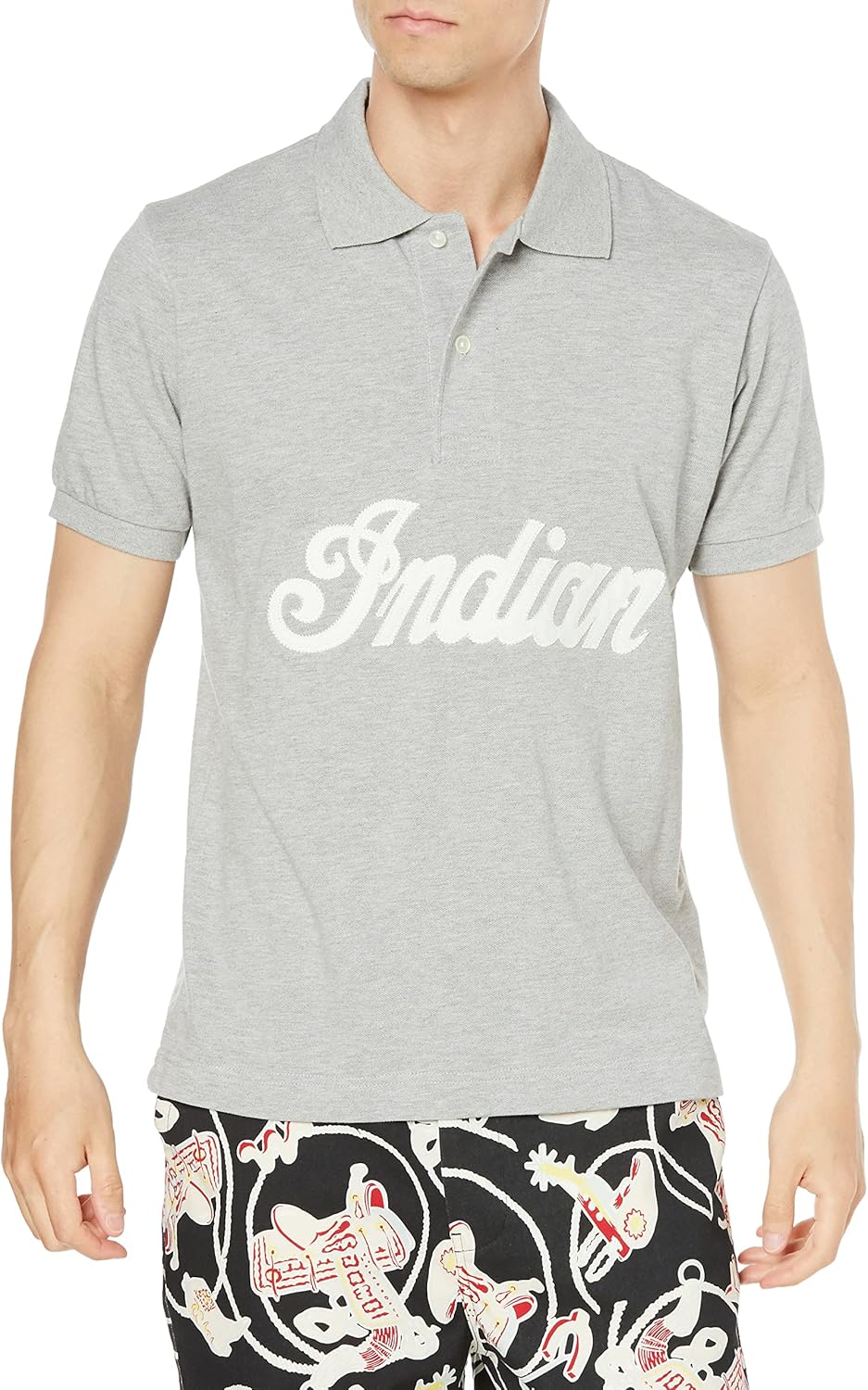 Индийская рубашка-поло IC-2724 из плотной ткани, с фетровым логотипом Indian, серый
Индийская рубашка-поло IC-2724 из плотной ткани, с фетровым логотипом Indian, серый