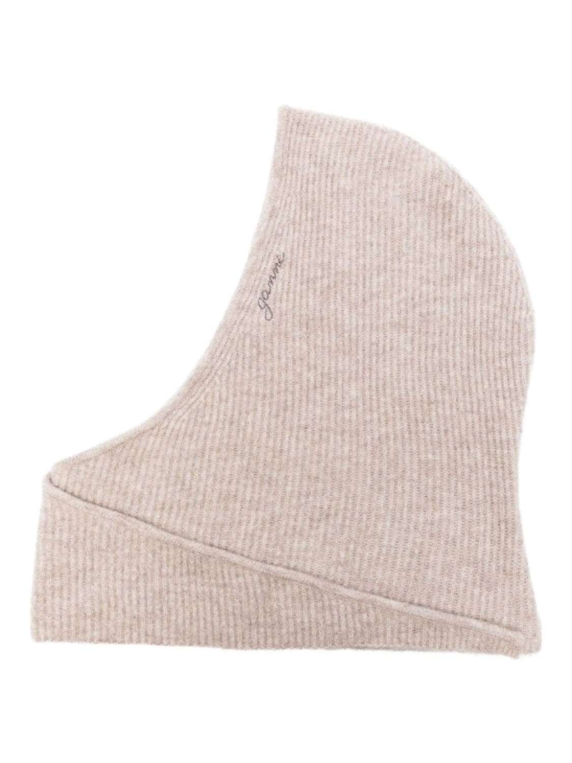 GANNI балаклава с вышитым логотипом, нейтральный цвет
GANNI балаклава с вышитым логотипом, нейтральный цвет