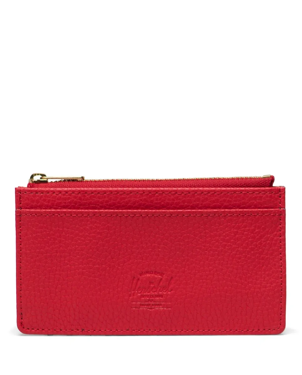 Универсальный кошелёк из чёрной веганской кожи с молнией для наличных Herschel, красный
Универсальный кошелёк из чёрной веганской кожи с молнией для наличных Herschel, красный