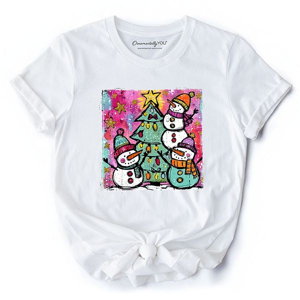 Футболка с водяными снеговиками и рождественской елкой, винтажный праздничный ретро-принт Ornamentallyyou
Футболка с водяными снеговиками и рождественской елкой, винтажный праздничный ретро-принт Ornamentallyyou